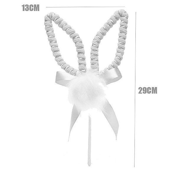 Pick Orelhas Coelho - Ice Cream - 01 unidade - Cromus Páscoa - Rizzo Embalagens