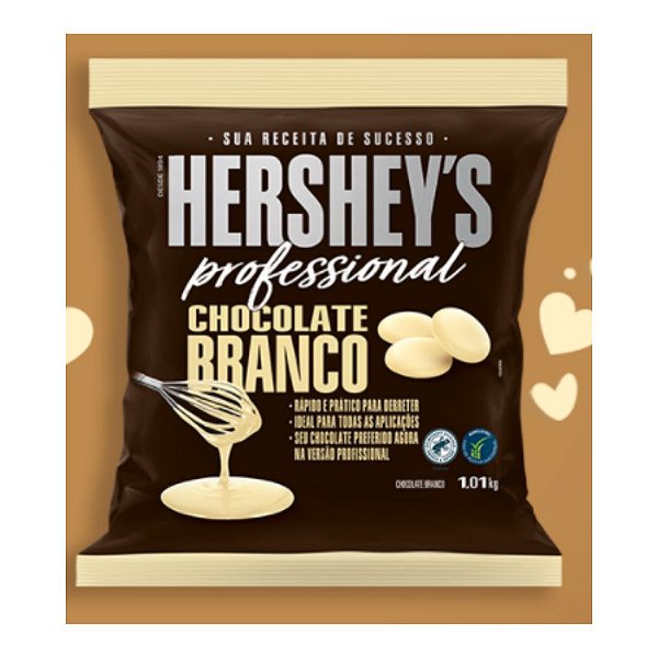 Chocolate Hershey's Profissional - Gotas Branco - 1,01kg - Rizzo