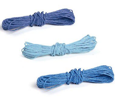 Kit Fios Decorativos de Papel Torcido Tons Azul - 2mm x 10 metros - 3 unidades - Cromus - Rizzo