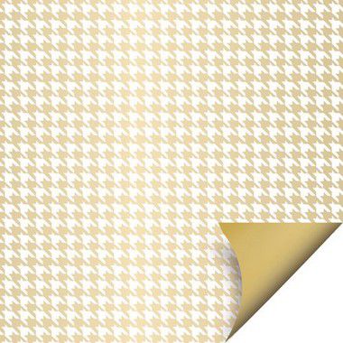Folha para Ovos de Páscoa Double Face Tweed Ouro 69x89cm - 05 unidades - Cromus Páscoa