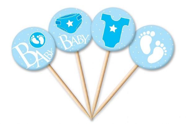 Tag Baby Menino com 12 un. Cód. 4953 Miss Embalagens Rizzo Confeitaria