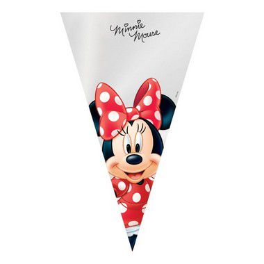 Cone Festa Minnie 18x30cm - 50 unidades - Cromus Páscoa Disney - Rizzo