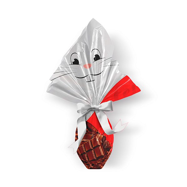 Saco Express 49x49cm para Ovos de 750g a 1kg - Coelhada - 05 unidades - Cromus Páscoa - Rizzo Embalagens