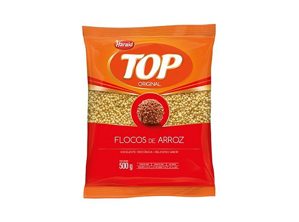 Flocos de Arroz Crocante - Top - 500g - 01 unidade - Harald - Rizzo