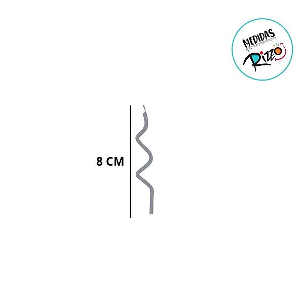 Vela Espiral Neon - 8cm - 18 unidades - Rizzo