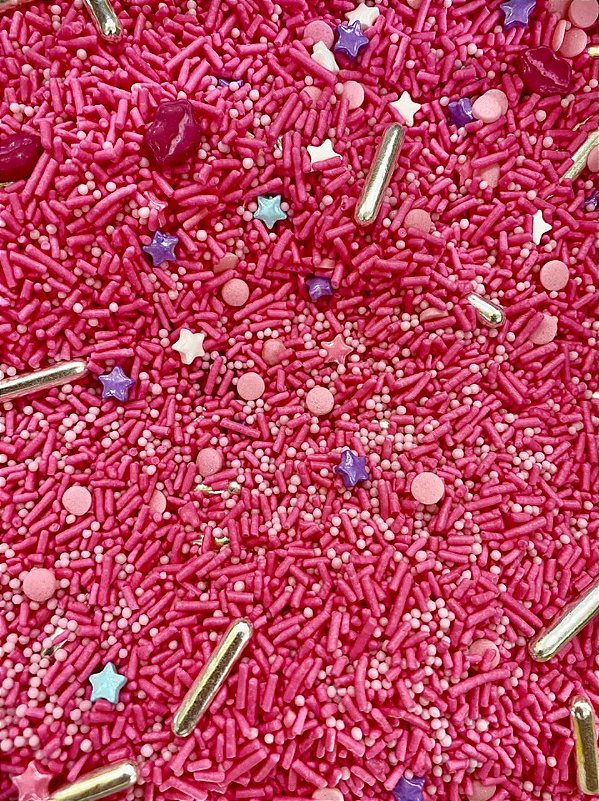 Fairy Sprinkles Especial Rosa 150 gr Rizzo Confeitaria