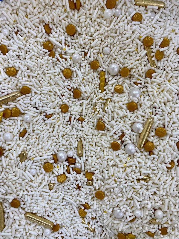 Fairy Sprinkles Branco Especial 150 gr Rizzo Confeitaria