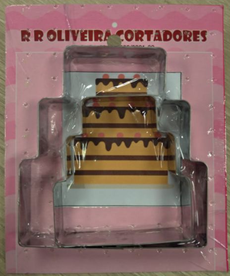 Kit Cortador Bolo/Mala de Viagem Réf. 463 - RR Cortadores - Rizzo Confeitaria