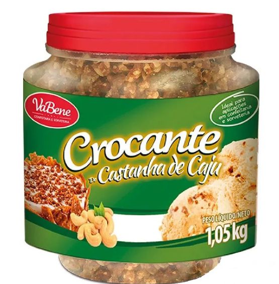 Crocante de Castanha-de-Cajú 1,05Kg - Vabene - Rizzo Confeitaria