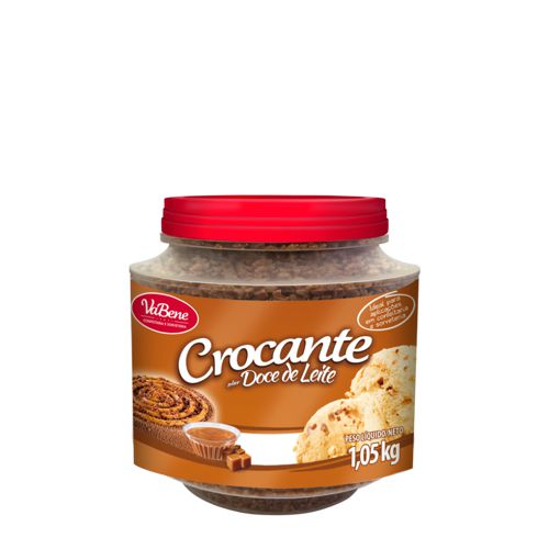 Crocante Sabor Doce de Leite 1,05Kg - Vabene - Rizzo Confeitaria