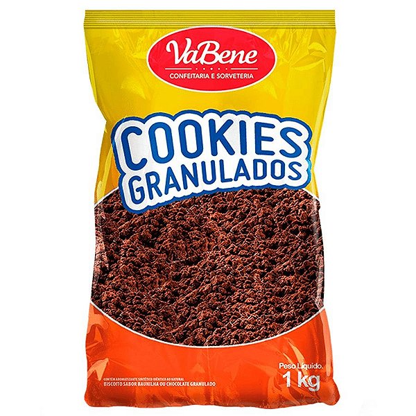 Cookies Granulados Sabor Chocolate 1Kg - VaBene - Rizzo Confeitaria