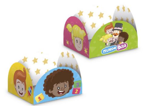 Porta Forminha para Doces Festa Mundo Bita - 50 unidades - Regina - Rizzo Embalagens