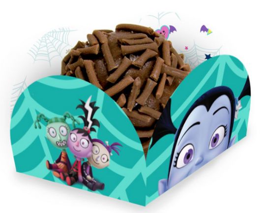 Porta Forminha para Doces Festa Vampirina - 40 unidades - Festcolor - Rizzo
