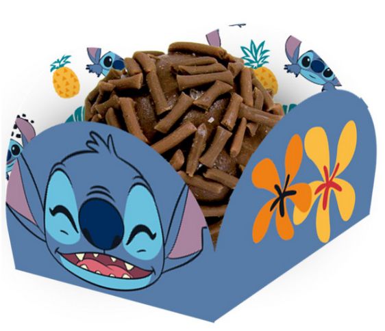 Porta Forminha para Doces Festa Stitch - 40 unidades - Festcolor - Rizzo