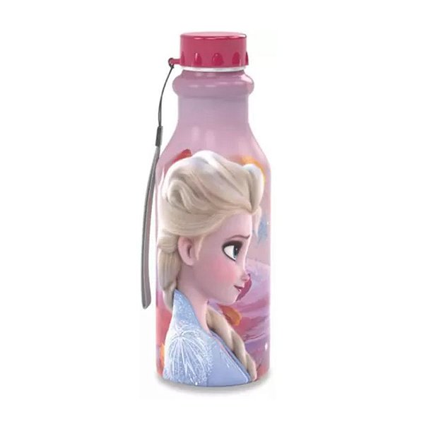 Garrafa Retro Frozen - Rosa - 500ml - Plasútil - Rizzo