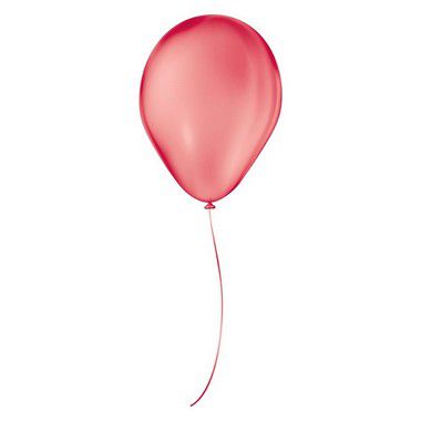 Balão de Festa Látex Cristal - Vermelho Fogo - Balões São Roque - Rizzo