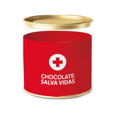 Lata para Bombons Emergência Chocolate Salva Vidas - 01 unidade - Cromus - Rizzo