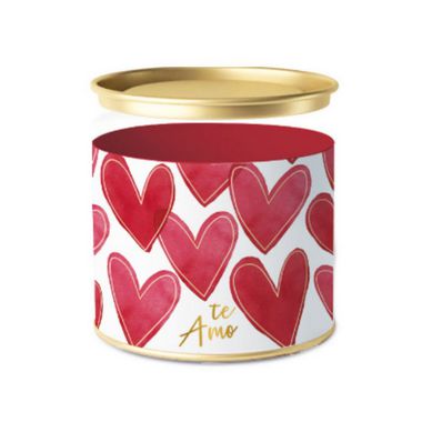 Lata para Bombons Composê Lover Branca - 01 unidade - Cromus - Rizzo