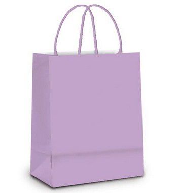 Sacola de Papel M Lilás - 26x19,5x9,5cm - 10 unidades - Cromus - Rizzo