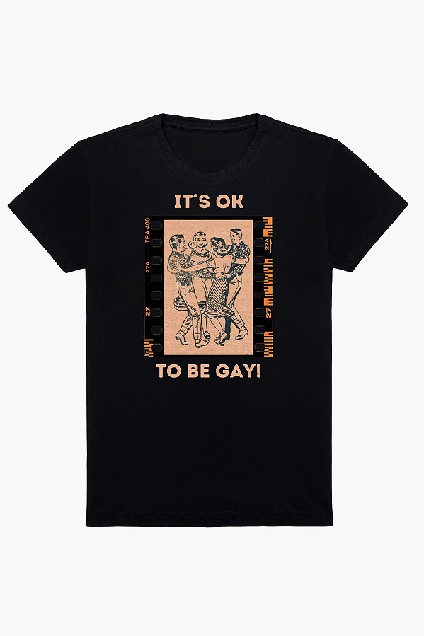 Camiseta It´s Ok to be Gay! Vintage Retrô