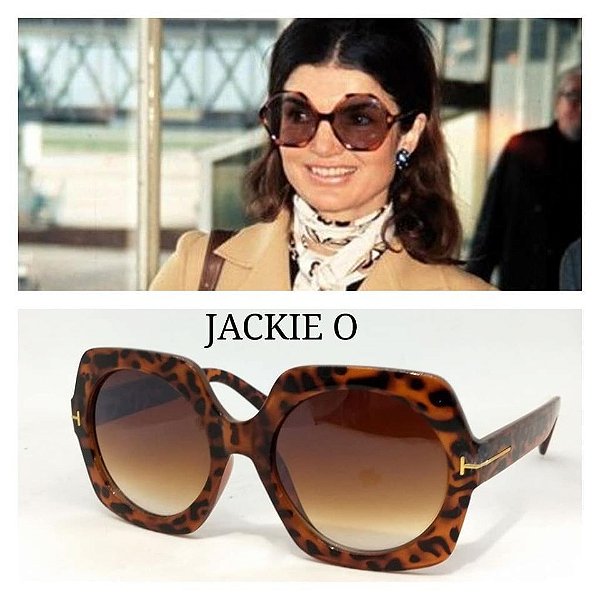Óculos Geométrico 60s 70s Jackie O Oncinha Pin Up Retrô