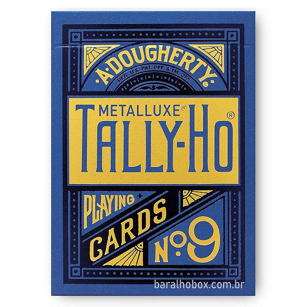 Baralho Tally-Ho Metalluxe Blue