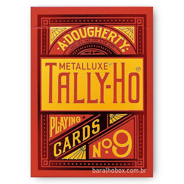 Baralho Tally-Ho Metalluxe Red