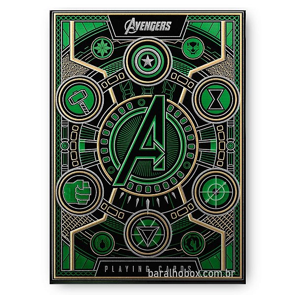 Baralho Avengers (Vingadores) - Infinity Saga Verde