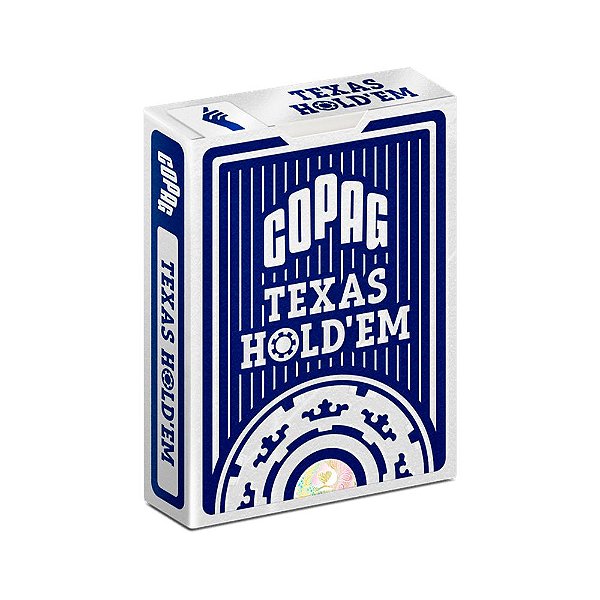 Baralho Copag Texas Holdem Azul 100% Plástico