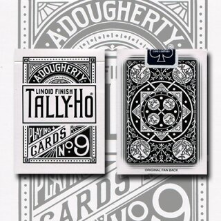 Baralho Tally-Ho Reverse Aloy Studio White  V1 Fan Back
