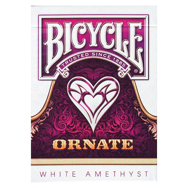 Baralho Bicycle Ornate White Amethyst Roxo
