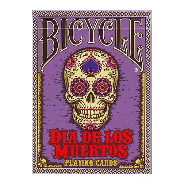 Baralho Bicycle Dia de Los Muertos ( roxo )