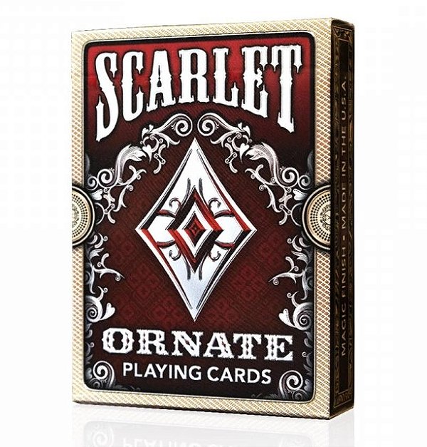 Baralho Scarlet Ornate Vermelho
