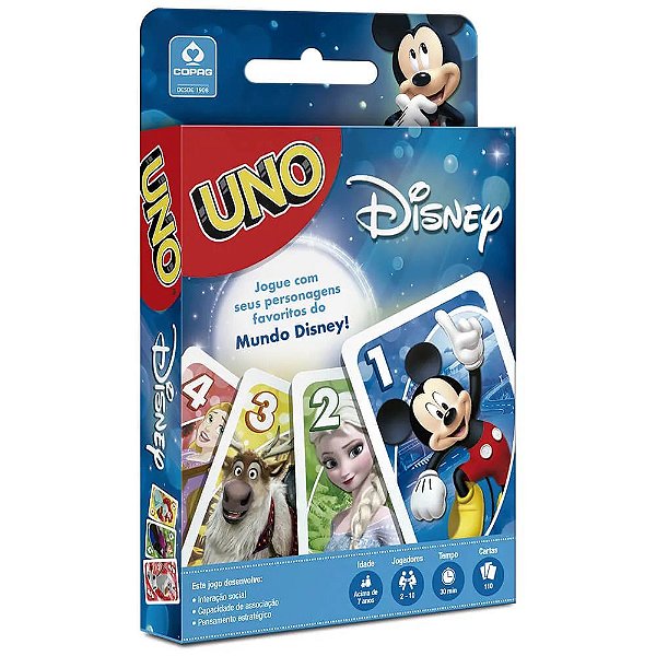 Jogo de Cartas UNO Disney