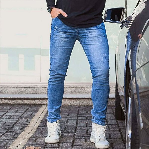 Calça Jeans Gold Destroyed Masculina Skinny Viena - Loja 021|Moda Masculina