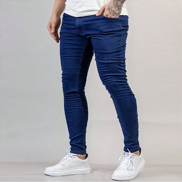 Calça Jeans Destroyed Masculina Skinny LM02 *