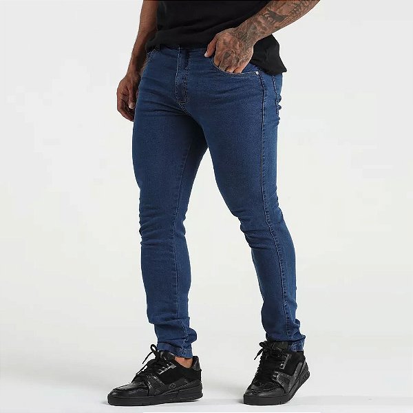 Calça Jeans Destroyed Masculina Skinny VK01 *