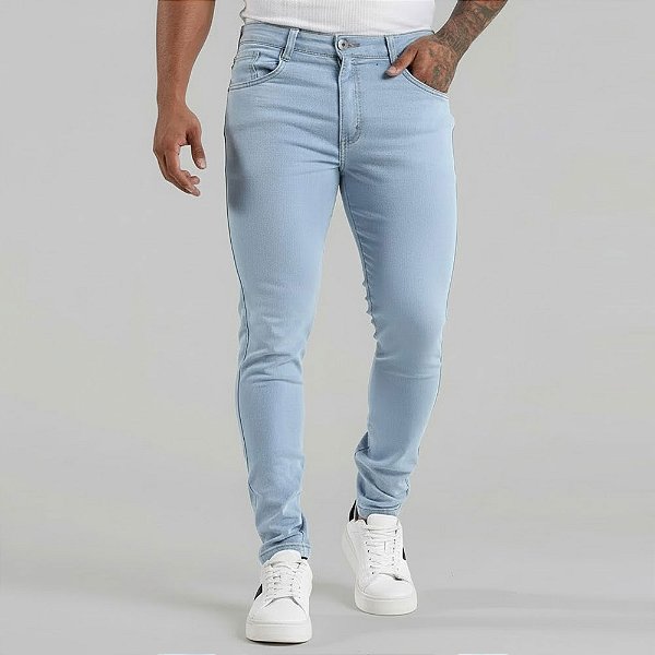Calça Jeans Destroyed Masculina Skinny VK02 *