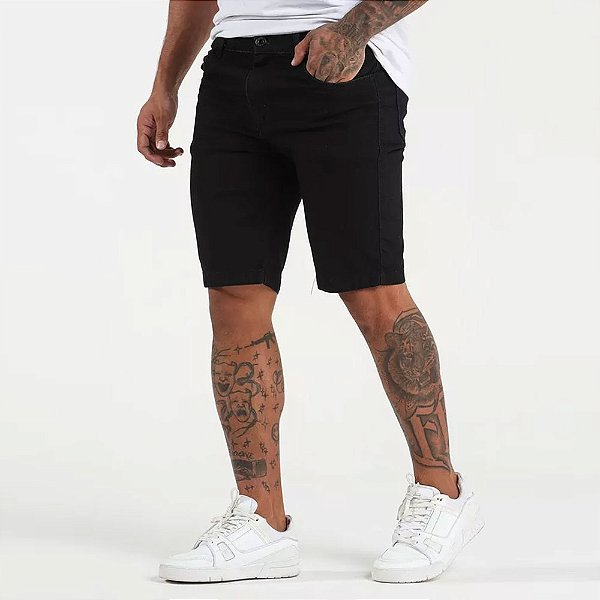 Bermuda Jeans Masculina Skinny VK06