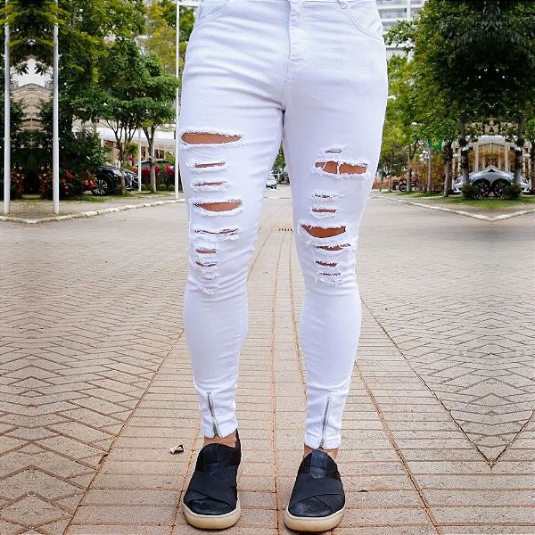 Calça Jeans Premium Destroyed Masculina Skinny Paris - Loja 021|Moda  Masculina