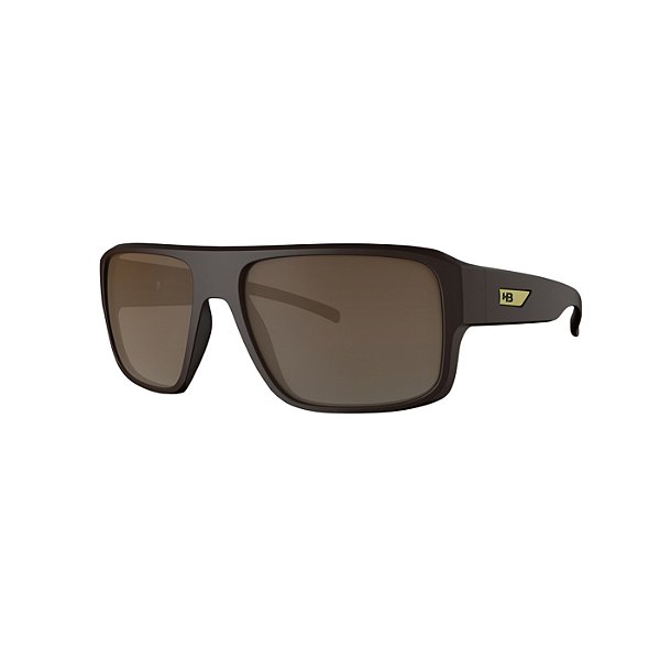 Óculos de Sol Masculino HB Redback Matte Café Bege Brown