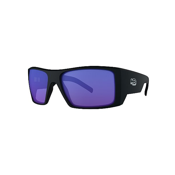 ÓCULOS DE SOL MASCULINO HB ROCKER 2.0 MATTE BLACK BLUE CHROM