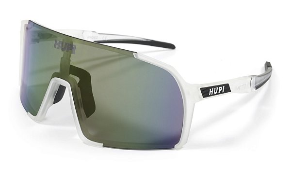 Óculos Esportivo Hupi Andez Cristal e Preto Fosco Lente Roxa
