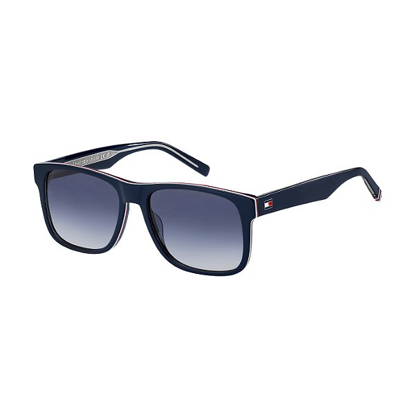 Óculos de Sol Masculino Tommy Hilfiger TH 2073/S Azul Brilho