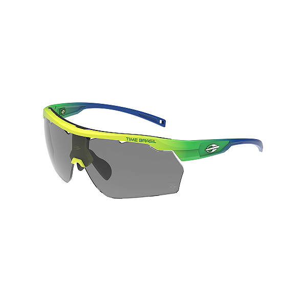 Óculos de Sol Mormaii Smash Amarelo Verde e Azul Lente Cinza