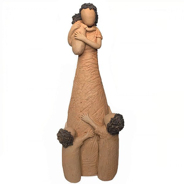 Escultura Mãe com 3 Filhos M - João Paulo Mota - MG