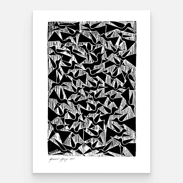 Xilogravura M - Bacaro Borges - PE