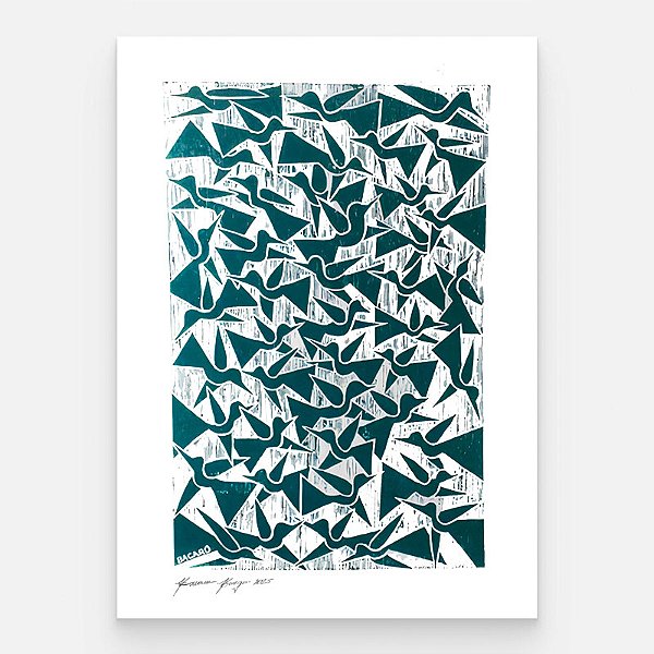 Xilogravura M - Bacaro Borges - PE
