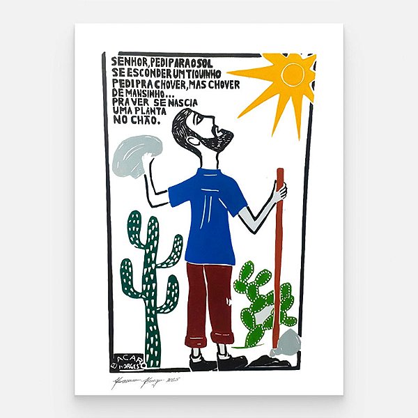 Xilogravura M - Bacaro Borges - PE