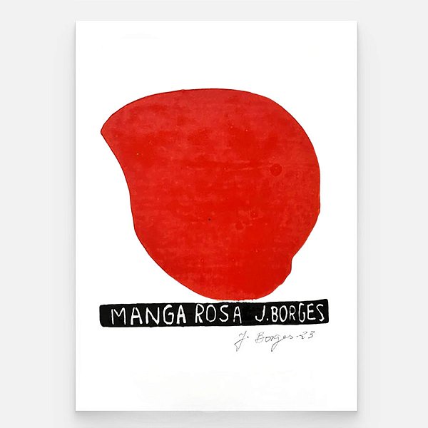 Xilogravura Manga Rosa P - assinada por J. Borges - PE (Última Peça)